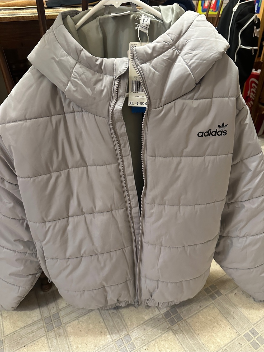 Adidas puffer jacket BN